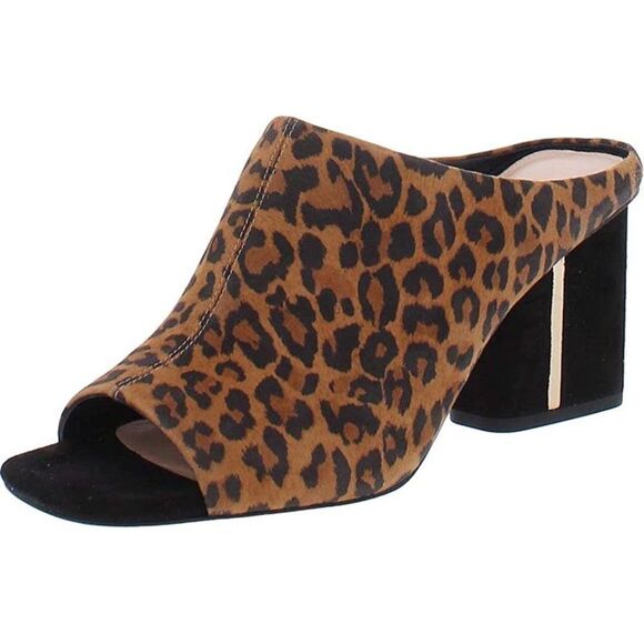 VIA SPIGA Women's V-Hennie Slides Sandal, Toffee Black, 7